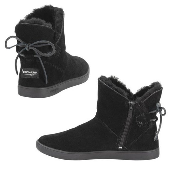 Koolaburra by UGG Women's Boot 100% Leather Autralian Sheep Fur Brown Size 6 - Picture 4 of 4